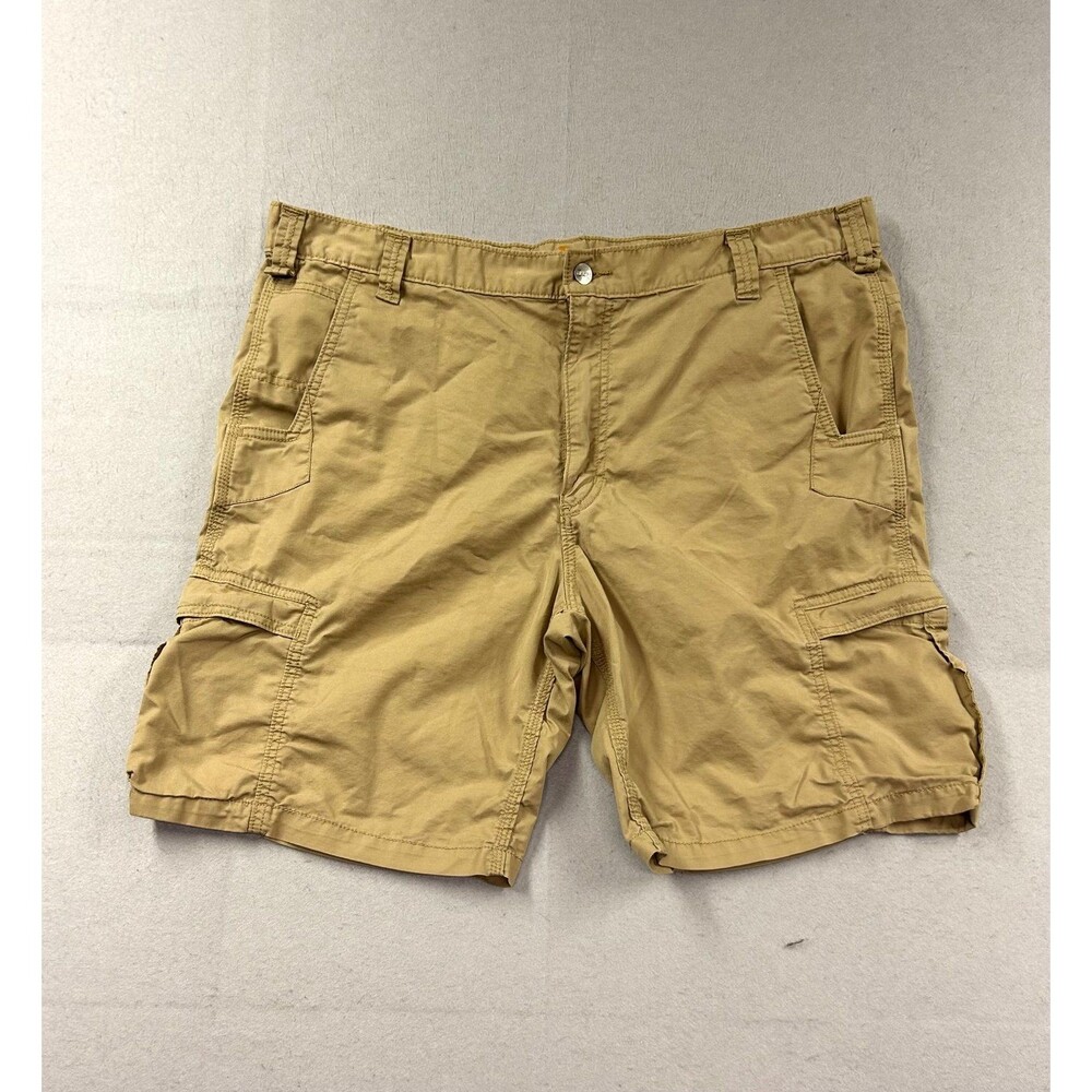 Carhartt Mens Cargo Relaxed Fit Tan Shorts 42